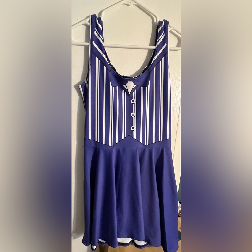 Purple medium Dapper Skater Dress